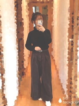 「Sweet Camel（スウィートキャメル）のアイテム」を使った、S*.さん（レディース・151cm）の冬コーディネート