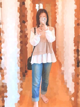 「Sweet Camel（スウィートキャメル）のアイテム」を使った、S*.さん（レディース・151cm）の冬コーディネート