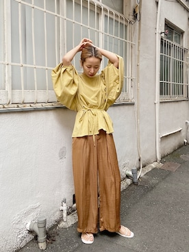 シャツ ブラウス グリーン カーキ 緑色系 コーディネート Zozotown