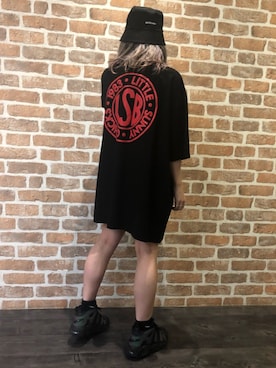 「L.H.P（エルエイチピー）のアイテム（帽子）」を使った、Arisa Suzukiさん（レディース・156cm）の春コーディネート