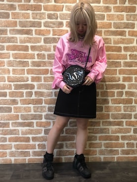 「Chica（チカ）のアイテム」を使った、Arisa Suzukiさん（レディース・156cm）の春コーディネート