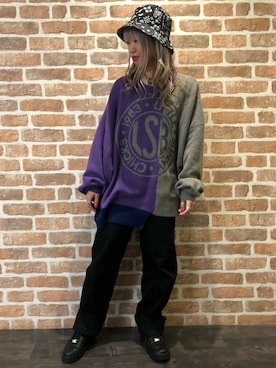 「Little sunny bite（リトルサニーバイト）のアイテム」を使った、Arisa Suzukiさん（レディース・155cm）の秋コーディネート