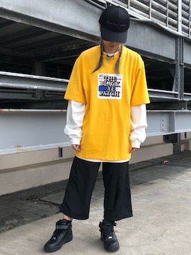 「BlackEyePatch（ブラックアイパッチ）のアイテム」を使った、Arisa Suzukiさん（レディース・156cm）の春コーディネート