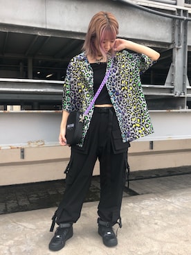 「AZS TOKYO（アザストーキョー）のアイテム」を使った、Arisa Suzukiさん（レディース・156cm）の夏コーディネート