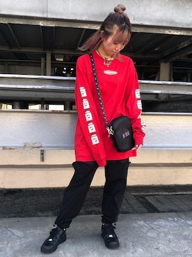 「L.H.P Private Brand（エルエイチピープライベートブランド）のアイテム」を使った、Arisa Suzukiさん（レディース・156cm）の夏コーディネート