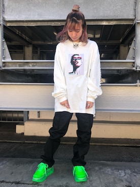 「L.H.P（エルエイチピー）のアイテム（トップス）」を使った、Arisa Suzukiさん（レディース・156cm）の夏コーディネート