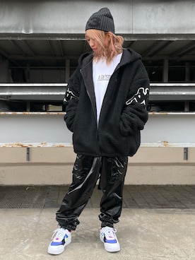 「L.H.P（エルエイチピー）のアイテム（スウェット）」を使った、Arisa Suzukiさん（レディース・156cm）の秋コーディネート