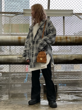 「MCM（エムシーエム）のアイテム」を使った、Arisa Suzukiさん（レディース・156cm）の冬コーディネート