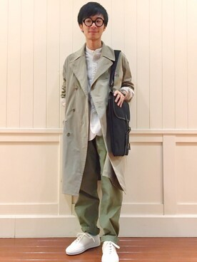 「Scye（サイ）のアイテム（シャツ/ブラウス）」を使った、URAさん（メンズ・170cm）の冬コーディネート