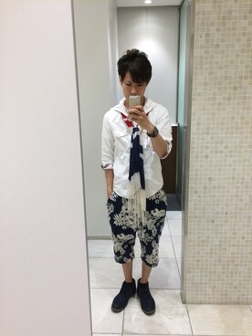 「semantic design（セマンティックデザイン）のアイテム」を使った、益若 あゆむさん（メンズ・175cm）の夏コーディネート