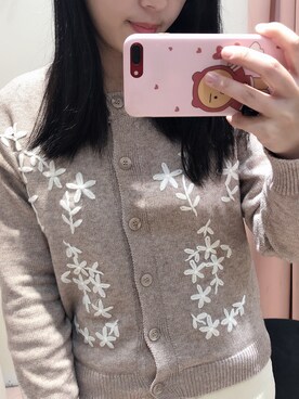 「韓国コーデ」｜「アイテム（ノーカラージャケット）」を使った、Aliceさん（レディース・165cm）の冬コーディネート