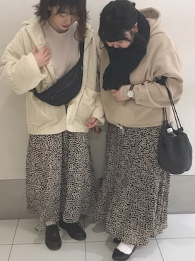 おかゆ❤︎彡さん（レディース・157cm）の冬コーディネート