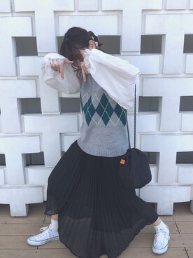 おかゆ❤︎彡さん（レディース・157cm）の春コーディネート