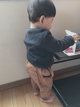 「1歳児」｜omameさん（キッズ・70cm）の冬コーディネート