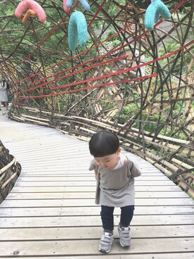 「1歳児」｜omameさん（キッズ・80cm）の秋コーディネート