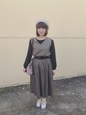 neko☆彡(まおฅ•ω•ฅ)さん（レディース・154cm）の冬コーディネート