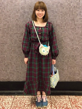 「へザー」｜「アイテム（スニーカー）」を使った、neko☆彡(まおฅ•ω•ฅ)さん（レディース・154cm）の春コーディネート