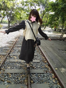 neko☆彡(まおฅ•ω•ฅ)さん（レディース・154cm）の春コーディネート