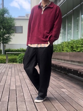 cafeにしさん（メンズ・175cm）の春コーディネート