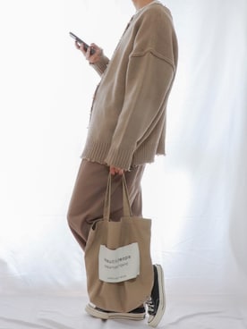 「titivate（ティティベイト）のアイテム」を使った、cafeにしさん（メンズ・175cm）の春コーディネート