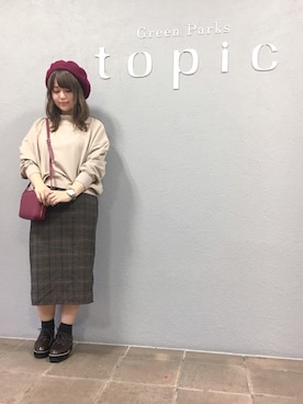 「秋のブラウンスタイル」｜すみかさん（レディース・151cm）の秋コーディネート