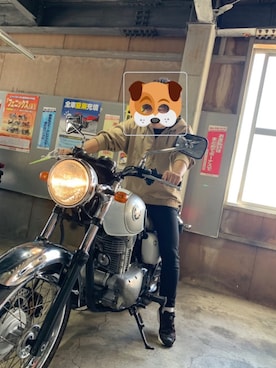 「G-SHOCK」｜「アイテム（ブルゾン）」を使った、けんけんさん（メンズ・161cm）の春コーディネート