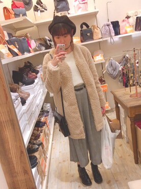 あかりさん（レディース・157cm）の冬コーディネート