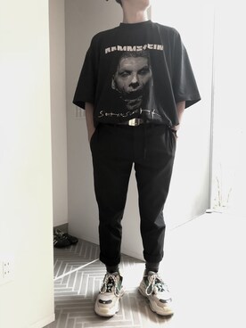「vetements」｜「アイテム（アナログ腕時計）」を使った、圧倒的帽子似合わないマンさん（メンズ・168cm）の夏コーディネート
