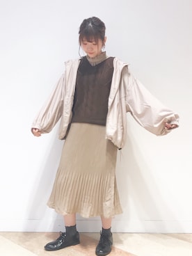 「OLIVE des OLIVE（オリーブデオリーブ）のアイテム（マウンテンパーカー）」を使った、ななみんさん（レディース・158cm）の夏コーディネート