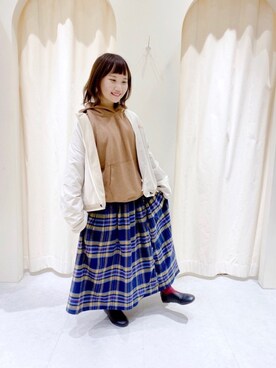 「リバーシブル」｜「アイテム（スリッポン）」を使った、あんころさん（レディース・148cm）の秋コーディネート