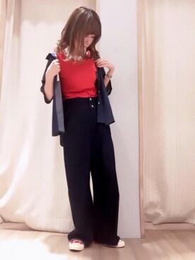 くぼちえさん（レディース・161cm）の春コーディネート