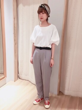 くぼちえさん(レディース・161cm)の春コーディネート