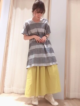 くぼちえさん（レディース・161cm）の春コーディネート