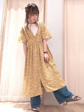 くぼちえさん（レディース・161cm）の夏コーディネート