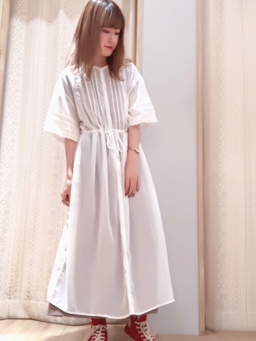 くぼちえ Earth Music Ecology Earth Music Ecologyのワンピースを使ったコーディネート Wear