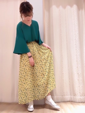 くぼちえさん（レディース・161cm）の夏コーディネート