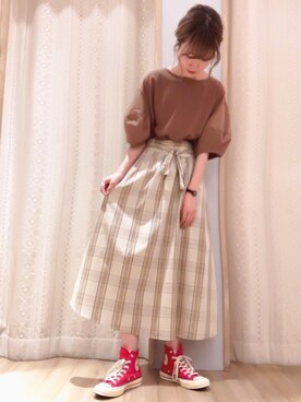 くぼちえさん（レディース・161cm）の夏コーディネート