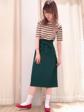 くぼちえさん（レディース・161cm）の夏コーディネート