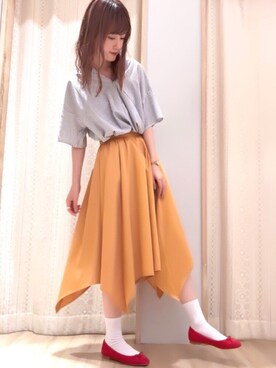 くぼちえさん（レディース・161cm）の夏コーディネート