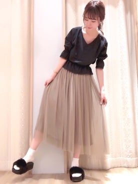 くぼちえさん(レディース・161cm)の夏コーディネート