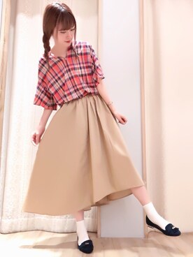 くぼちえさん（レディース・161cm）の夏コーディネート