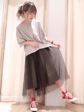 くぼちえさん（レディース・161cm）の夏コーディネート