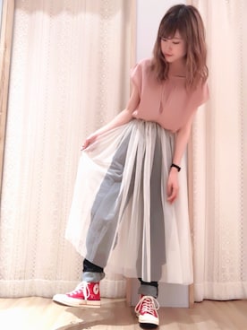 くぼちえさん（レディース・161cm）の夏コーディネート