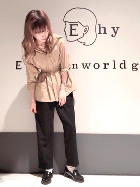 くぼちえさん(レディース・161cm)の秋コーディネート