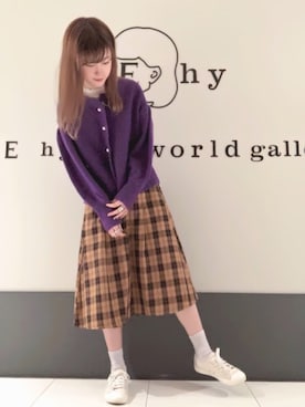 くぼちえさん(レディース・161cm)の秋コーディネート