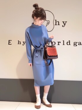 くぼちえさん（レディース・161cm）の秋コーディネート