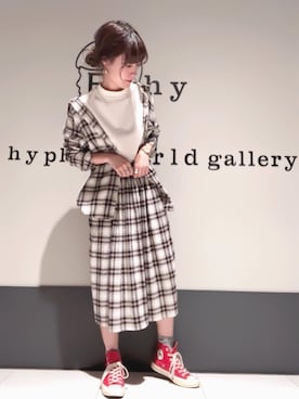 くぼちえさん（レディース・161cm）の秋コーディネート