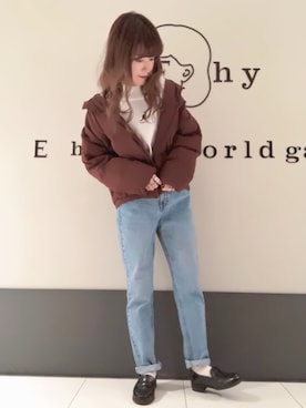 くぼちえさん（レディース・161cm）の秋コーディネート