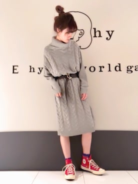 くぼちえさん（レディース・161cm）の秋コーディネート