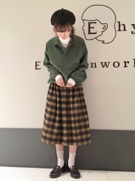 くぼちえさん（レディース・161cm）の秋コーディネート